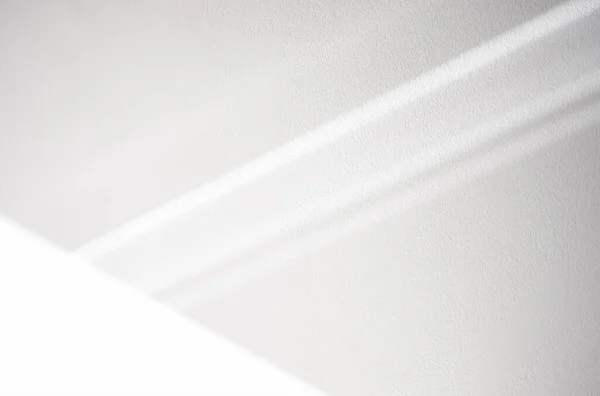 Texture Murale Béton Blanc Avec Une Lumière Vive Une Ombre — Photo