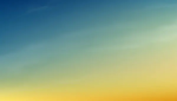 Hemelsblauw Met Wolkenachtergrond Vector Horizon Strand Zonsondergang Met Gele Kleur — Stockvector