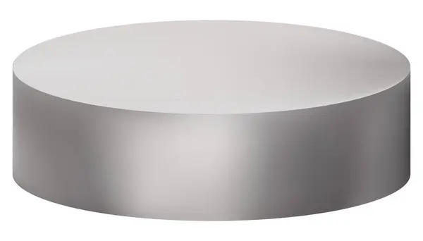 Silver Podium Isolated White Background Vector Illustation Platinum Stage Stand — 图库矢量图片#