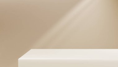 Işıklı Bej Duvar Stüdyosu Odası, Masadaki Gölge, Baharın Arkaplanı, Yaz Ürünleri Sunumu, Sonbaharda Stand Concept for Web Banner, Sonbaharda Sonbahar