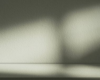 Yeşil Arkaplan, Gölgeli Beton Duvar Stüdyosu, Çimento zemin döşeme dokusu Arka planı, Podyum Ekranlı Boş Mutfak Odası, Üst raf Çubuğu, Ürün Sunumu İçin Boş Arkaplan