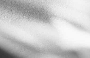 Yaprak gölgesi olan Beyaz Arkaplan Stüdyosu, beton duvarda güneş ışığı yansıması, Çimento Masası 'nda soyut ışığı olan Boş Arkaplan Gri Mutfak Odası, ürün sunumu için Banner ekranı