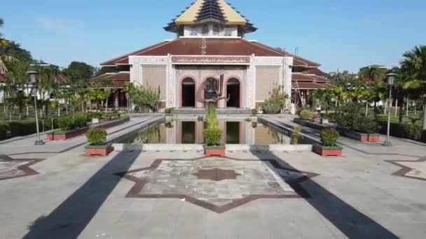 Джок Якарта Індонезія Листопада 2022 Повітряний Вид Мечеті Університету Гаджа — стокове відео
