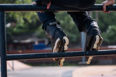 Bali, Endonezya - 09 Mart 2024: Kuta Plajı Kaykay Parkı, Bali Endonezya