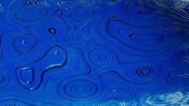 Canlandırılmış 3 boyutlu sallanan kumaş dokusu. Sıvı dalgalı arka plan. Düz kumaş yüzeyi, dalgalanmalar ve doku kıvrımları. 4K 3D kusursuz döngü canlandırması.