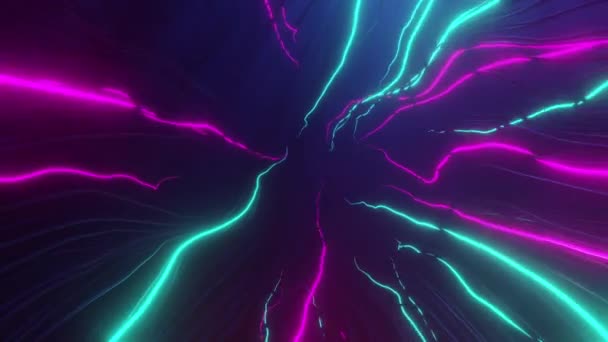 Energetische Neon Balken Trendy Gaming Lus Animatie Achtergrondsjabloon Voor Game — Stockvideo
