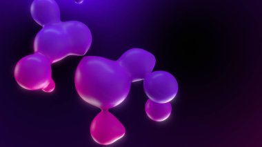 Soyut sıvı dalgalanma şekilleriyle son moda 3D illüstrasyon. Modern tasarım şablonu