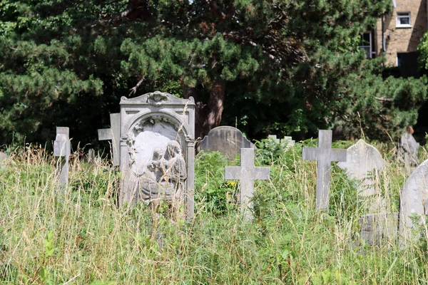런던의 Brompton 여름에 묘지의 평온한 — 스톡 사진