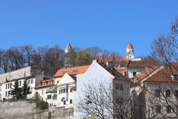 Kota Tua Bratislava Slowakia Pada Musim Semi Yang Cerah Bangunan — Stok Foto