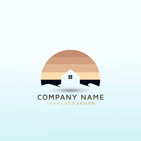 Design Logotipo Para Escritórios Atendidos —  Vetores de Stock