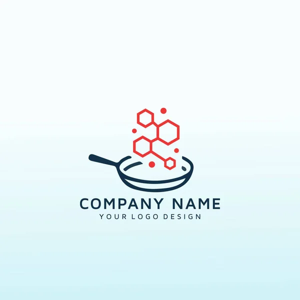 Você Tube Channel Ciência Cozinhar Logotipo — Vetor de Stock