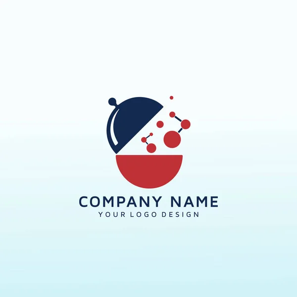 Você Tube Channel Ciência Cozinhar Logotipo — Vetor de Stock