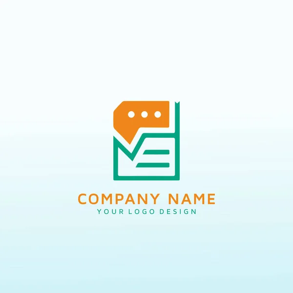 Executive Book Vektor Logotyp Design — Stock vektor