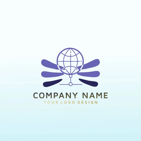 Çevrimiçi Kurslar Için Logo Tasarımı — Stok Vektör