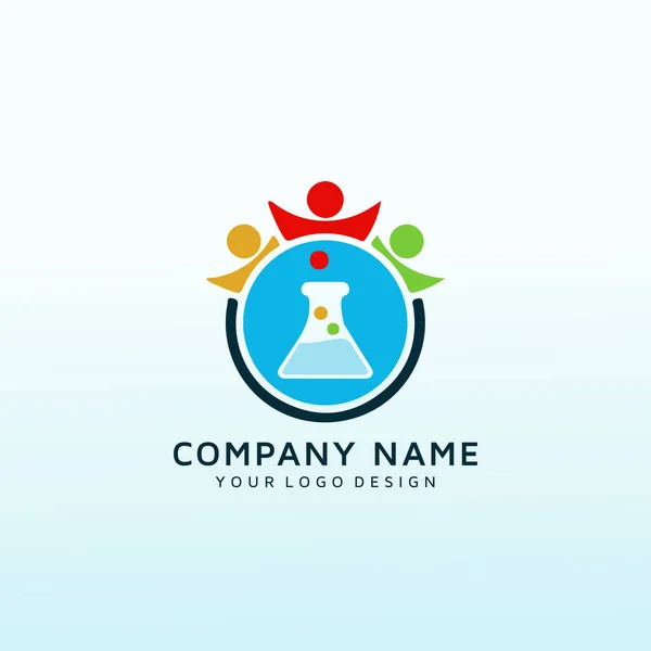 Bir Psikoloji Araştırma Eğitim Logosu Için Logo — Stok Vektör
