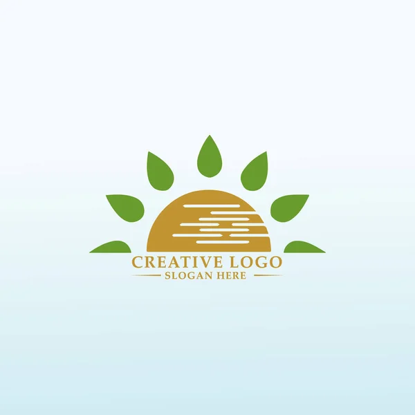 Ferme Besoin Grand Logo Pour Vendre Bonne Nourriture — Image vectorielle