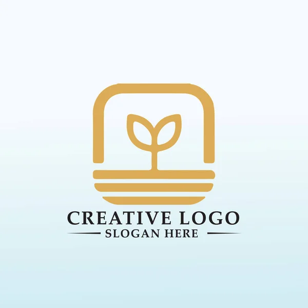 Diseño Del Logotipo Del Producto Exportación Negocio Agrícola — Archivo Imágenes Vectoriales