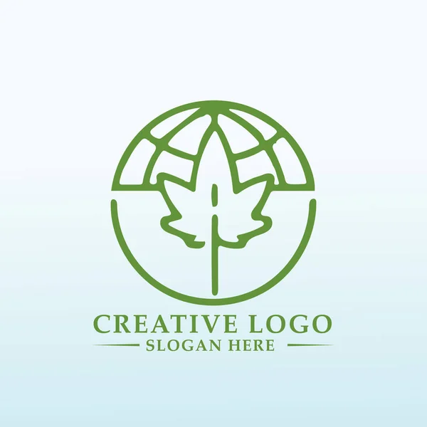 Produtor Cannabis Precisa Novo Logotipo Inspirador — Vetor de Stock