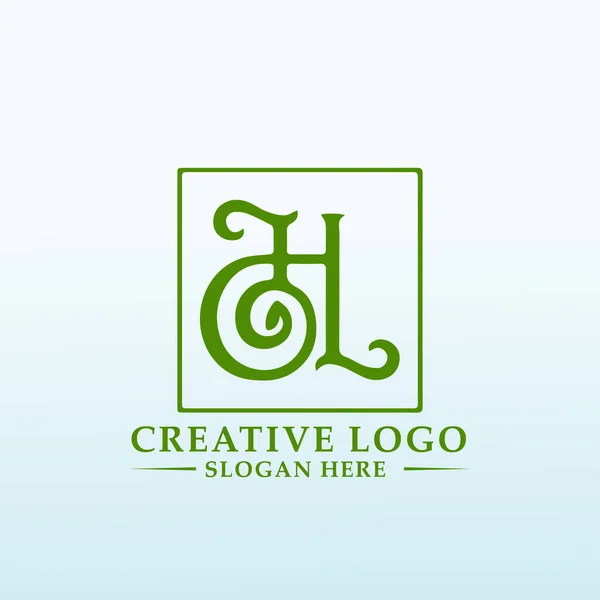 Λογότυπο Για Βιομηχανική Εταιρεία Hemp — Διανυσματικό Αρχείο