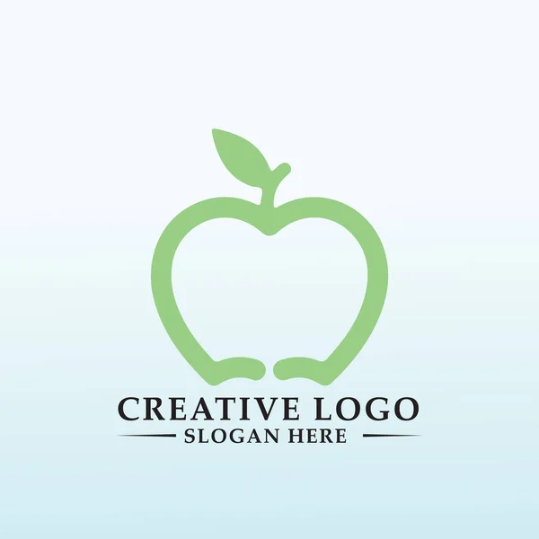 Modernes Und Sauberes Logo Für Eine App Die Lokale Bauern — Stockvektor