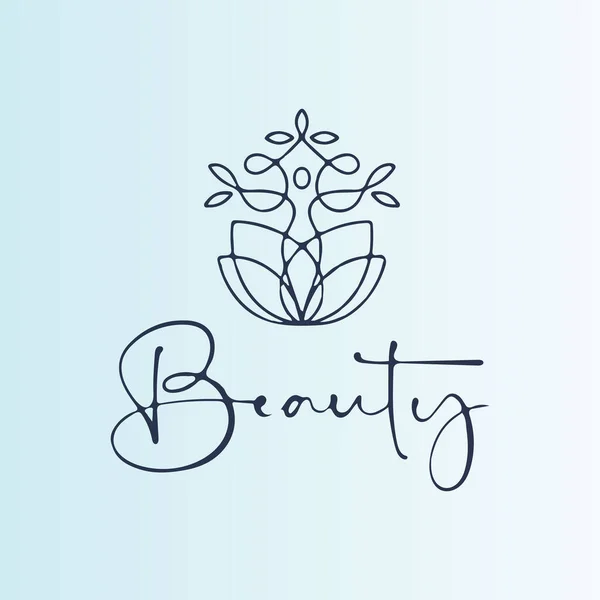 Vrouwelijk Design Voor Nieuwe Beauty Studio — Stockvector