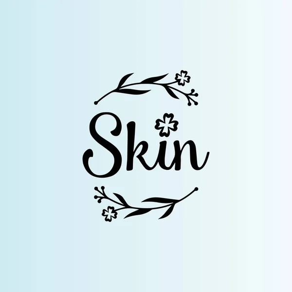 Het Skin Secret Logo Ontwerp — Stockvector