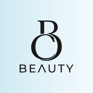 Beauty Couture logo vektör tasarım harfi BC