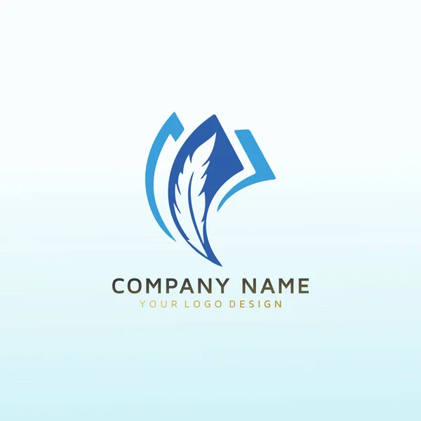 Educazione Vector Logo Design Idea — Vettoriale Stock