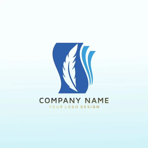 Educazione Vector Logo Design Idea — Vettoriale Stock