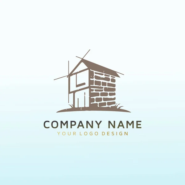 Arquitetura Natureza Vetor Logotipo Design —  Vetores de Stock