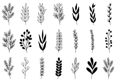 0015 hand drawn flowers doodle