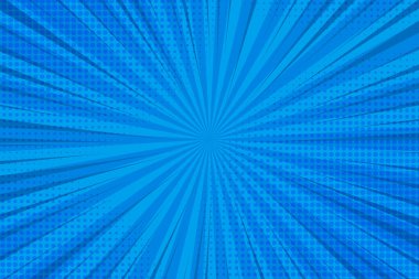 Poster için pop sanat arka planı ya da açık mavi renkli kitap. Yarım ton noktalı düz çizgi roman tasarımı.