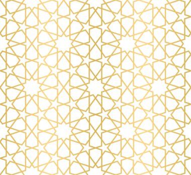 Geleneksel Arap sanatına dayalı kusursuz geometrik süs, kumaş, tekstil, kapak, ambalaj kağıdı, arka plan için büyük tasarım.