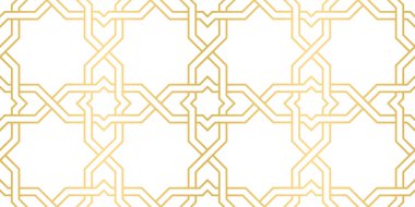 Geleneksel Arap sanatına dayalı kusursuz geometrik süs, kumaş, tekstil, kapak, ambalaj kağıdı, arka plan için büyük tasarım.
