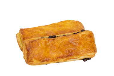 İsviçre çikolatası beyaz arkaplanı kapatır