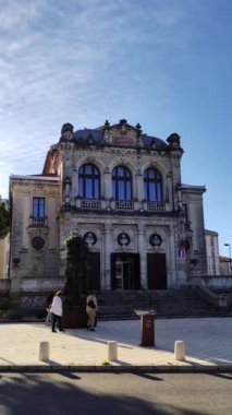 Orange şehrinin belediye tiyatrosunun manzarası