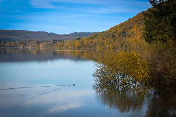 Lago Chalain Domínio Chalain Jura — Fotografia de Stock