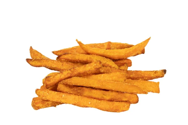 Sweet Potato Fries Isolated White Background — Stock Photo, Image