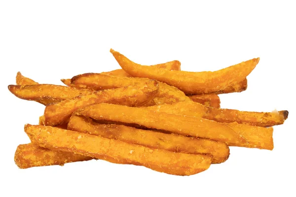 Sweet Potato Fries Isolated White Background — Stock Photo, Image