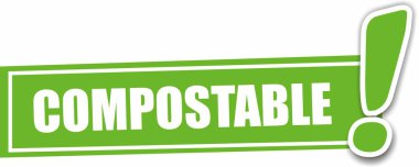 Üzerinde gübrelenebilir yeşil etiket