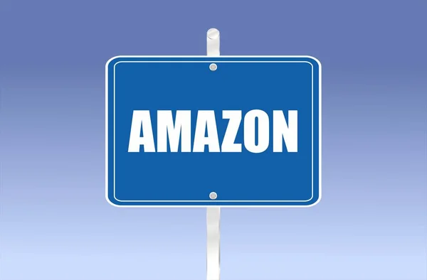 Cartello Stradale Con Amazon Scritto Esso — Foto Stock
