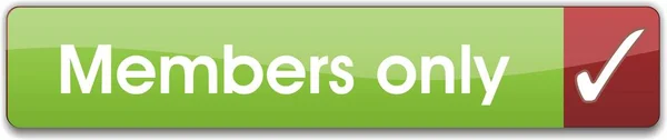 Palavra Apenas Membros Escrito Botão Verde — Fotografia de Stock