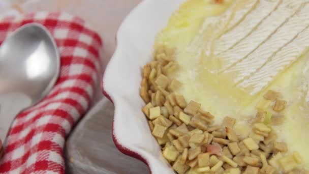 크로즈 접시에 로콘을 클로즈업 — 비디오