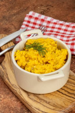 bir tabak kabak risotto