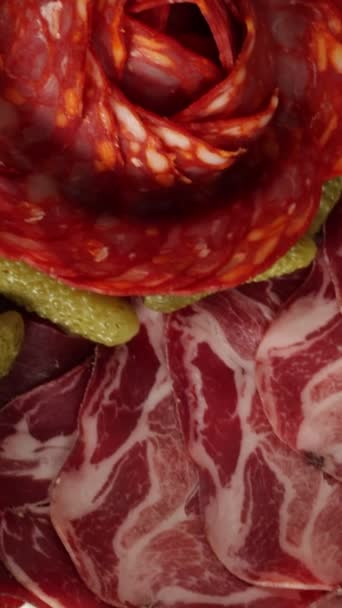 Queijo Charcutaria Raclette — Vídeo de Stock