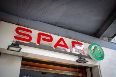 storefront of a Spar brand grocery store