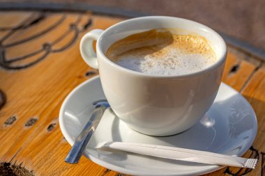 cup of latte close up