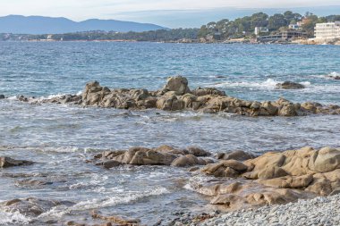 rocky coast at Cap Esterel near Saint-Raphael