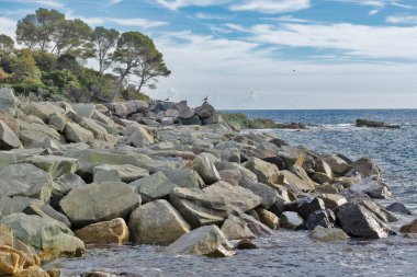 rocky coast at Cap Esterel near Saint-Raphael