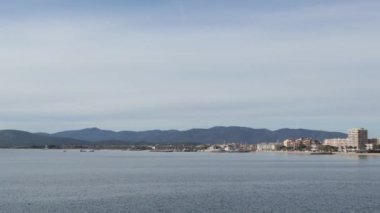 view of the city of Frjus by the sea